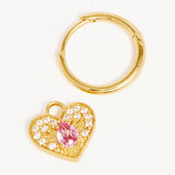 By Charlotte - Connect With Your Heart Hoops - 18K Gold Vermeil