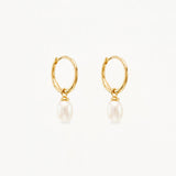 BY CHARLOTTE - Live in Peace Hoop Earrings - 18K Gold Vermeil