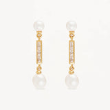 BY CHARLOTTE - Breathe Pearl Drop Earrings