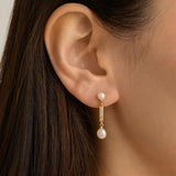 BY CHARLOTTE - Breathe Pearl Drop Earrings