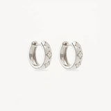 BY CHARLOTTE - Bloom With You Lotus Hoops | Silver