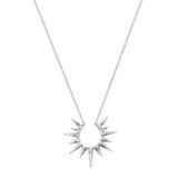 Satya - Incandescent Glow Starburst Necklace - Silver