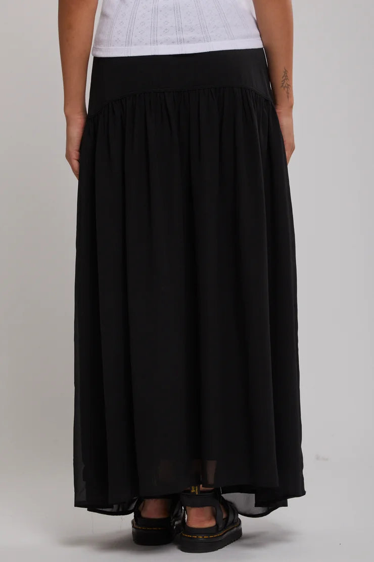 STAPLE THE LABEL - Milla Midi Skirt - Black