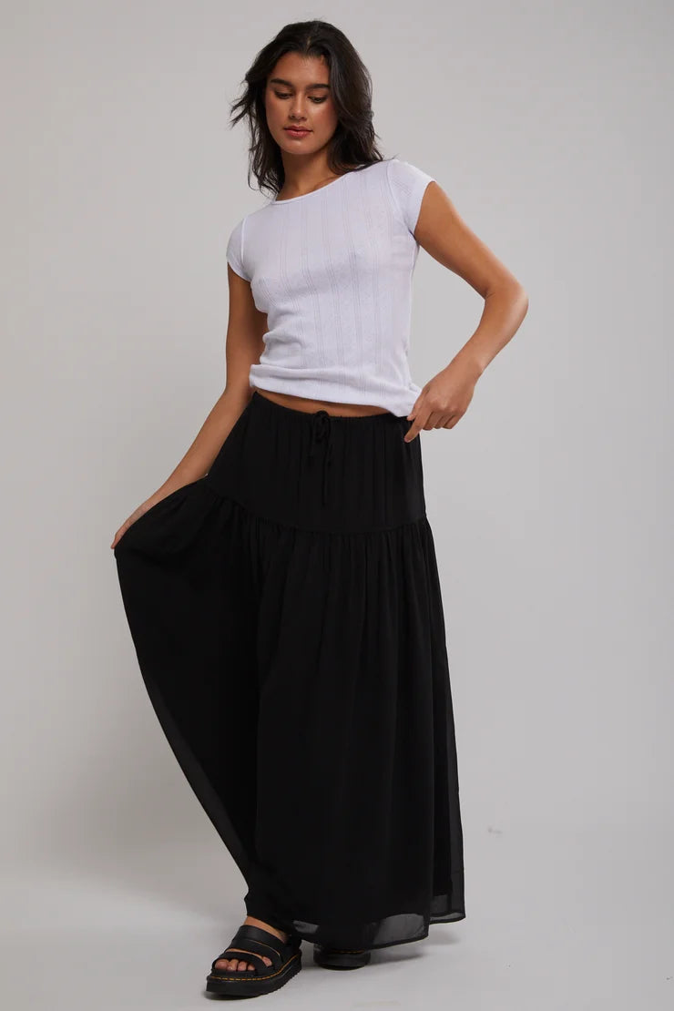 STAPLE THE LABEL - Milla Midi Skirt - Black