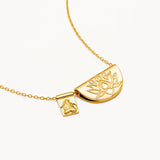 BY CHARLOTTE -  Lotus & Little Buddha Necklace