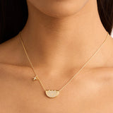 BY CHARLOTTE - Live in Light Lotus Necklace - 18K Gold Vermeil