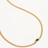 BY CHARLOTTE - Strength Within Green Onyx Curb Choker