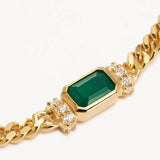 BY CHARLOTTE - Strength Within Green Onyx Curb Choker