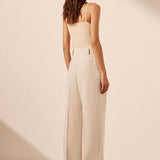 SHONA JOY - Irena High Waisted Tailored Pant - Bone