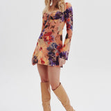 OWNLEY - Golden Hour Mini Dress - Vintage Floral